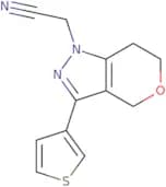 2-(3-(Thiophen-3-yl)-6,7-dihydropyrano[4,3-c]pyrazol-1(4H)-yl)acetonitrile