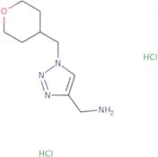 (1-((Tetrahydro-2H-pyran-4-yl)methyl)-1H-1,2,3-triazol-4-yl)methanamine dihydrochloride