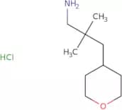 2,2-Dimethyl-3-(oxan-4-yl)propan-1-amine hydrochloride