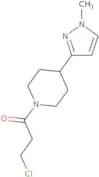 3-Chloro-1-(4-(1-methyl-1H-pyrazol-3-yl)piperidin-1-yl)propan-1-one