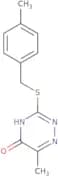 6-Methyl-3-[(4-methylbenzyl)thio]-1,2,4-triazin-5(2H)-one