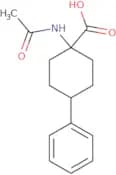 1-Acetamido-4-phenylcyclohexane-1-carboxylic acid
