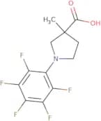 3-Methyl-1-(pentafluorophenyl)pyrrolidine-3-carboxylic acid
