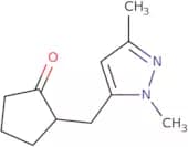 2-[(1,3-Dimethyl-1H-pyrazol-5-yl)methyl]cyclopentan-1-one