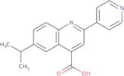 6-(Propan-2-yl)-2-(pyridin-4-yl)quinoline-4-carboxylic acid