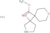 Methyl 4-(3-hydroxypyrrolidin-3-yl)oxane-4-carboxylate hydrochloride
