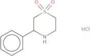 3-Phenyl-1λ⁶-thiomorpholine-1,1-dione hydrochloride