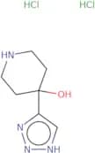 4-(1H-1,2,3-Triazol-4-yl)piperidin-4-ol dihydrochloride