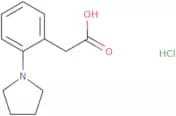 2-[2-(Pyrrolidin-1-yl)phenyl]acetic acid hydrochloride