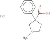 1-Methyl-3-phenylpyrrolidine-3-carboxylic acid hydrochloride