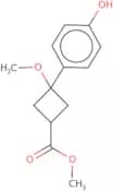 Methyl 3-(4-hydroxyphenyl)-3-methoxycyclobutane-1-carboxylate