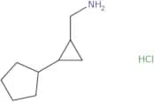 (2-Cyclopentylcyclopropyl)methanamine hydrochloride