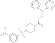 3-[(4-{[(9H-Fluoren-9-yl)methoxy]carbonyl}piperazin-1-yl)sulfonyl]benzoic acid