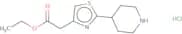 Ethyl 2-[2-(piperidin-4-yl)-1,3-thiazol-4-yl]acetate hydrochloride