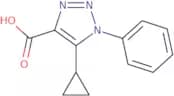 5-Cyclopropyl-1-phenyl-1H-1,2,3-triazole-4-carboxylic acid