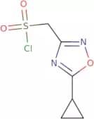 (5-Cyclopropyl-1,2,4-oxadiazol-3-yl)methanesulfonyl chloride