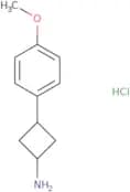 (1S,3S)-3-(4-Methoxyphenyl)cyclobutan-1-amine hydrochloride