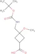 (1S,3S)-3-({[(tert-Butoxy)carbonyl]amino}methyl)-3-methoxycyclobutane-1-carboxylic acid