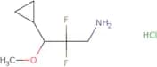 3-Cyclopropyl-2,2-difluoro-3-methoxypropan-1-amine hydrochloride