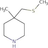 4-Methyl-4-[(methylsulfanyl)methyl]piperidine