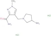 4-[(3-Aminopyrrolidin-1-yl)methyl]-1-methyl-1H-pyrazole-3-carboxamide dihydrochloride