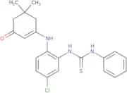 3-((4-chloro-2-(((phenylamino)thioxomethyl)amino)phenyl)amino)-5,5-dimethylcyclohex-2-en-1-one
