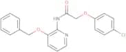 2-(4-chlorophenoxy)-N-(3-(phenylmethoxy)(2-pyridyl))ethanamide
