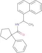 N-[1-(naphthalen-1-yl)ethyl]-1-phenylcyclopentane-1-carboxamide