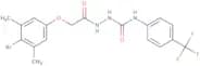 2-(4-bromo-3,5-dimethylphenoxy)-N-((N-(4-(trifluoromethyl)phenyl)carbamoyl)amino)ethanamide