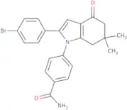 4-(2-(4-bromophenyl)-6,6-dimethyl-4-oxo-5,6,7-trihydroindolyl)benzamide