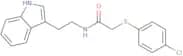 2-(4-chlorophenylthio)-N-(2-indol-3-ylethyl)ethanamide
