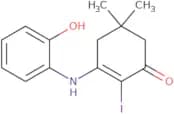 3-((2-hydroxyphenyl)amino)-2-iodo-5,5-dimethylcyclohex-2-en-1-one