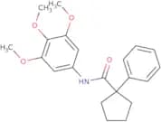 1-phenyl-N-(3,4,5-trimethoxyphenyl)cyclopentane-1-carboxamide