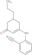2-((3-oxo-5-propylcyclohex-1-enyl)amino)benzenecarbonitrile