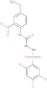 4-(2-nitro-4-methoxyphenyl)-1-((2,4,5-trichlorophenyl)sulfonyl)semicarbazide