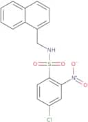 ((4-chloro-2-nitrophenyl)sulfonyl)(naphthylmethyl)amine