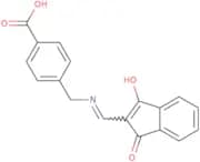 4-((((1,3-dioxoindan-2-ylidene)methyl)amino)methyl)benzoic acid