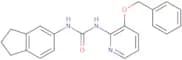 1-(indan-5-yl)-3-(3-(phenylmethoxy)(2-pyridyl))urea