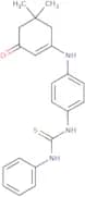 5,5-dimethyl-3-((4-(((phenylamino)thioxomethyl)amino)phenyl)amino)cyclohex-2-en-1-one