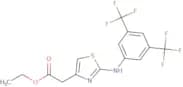 ethyl 2-(4-((3,5-bis(trifluoromethyl)phenyl)amino)-3,5-thiazolyl)acetate