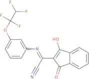 2-(1,3-dioxoindan-2-ylidene)-2-((3-(1,1,2,2-tetrafluoroethoxy)phenyl)amino)ethanenitrile