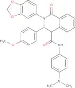 (2-benzo[d]1,3-dioxolen-5-yl-3-(4-methoxyphenyl)-1-oxo(4-2,3,4-trihydroisoquinolyl))-N-(4-(dimethy…