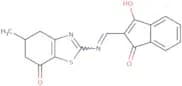 2-(((5-methyl-7-oxo-4,5,6-trihydrobenzothiazol-2-yl)amino)methylene)indane-1,3-dione