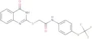 2-(4-oxo(3-hydroquinazolin-2-ylthio))-N-(4-(trifluoromethylthio)phenyl)ethanamide