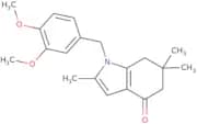 1-((3,4-dimethoxyphenyl)methyl)-2,6,6-trimethyl-5,6,7-trihydroindol-4-one