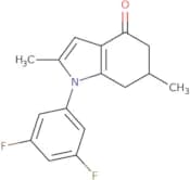 1-(3,5-difluorophenyl)-2,6-dimethyl-5,6,7-trihydroindol-4-one