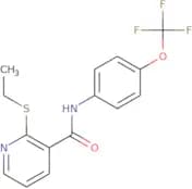 (2-ethylthio(3-pyridyl))-N-(4-(trifluoromethoxy)phenyl)formamide
