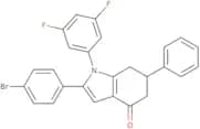 1-(3,5-difluorophenyl)-2-(4-bromophenyl)-6-phenyl-5,6,7-trihydroindol-4-one