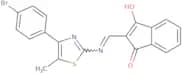 2-(((4-(4-bromophenyl)-3-methyl-2,5-thiazolyl)amino)methylene)indane-1,3-dione