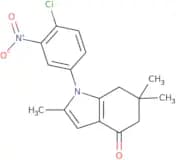 1-(4-chloro-3-nitrophenyl)-2,6,6-trimethyl-5,6,7-trihydroindol-4-one